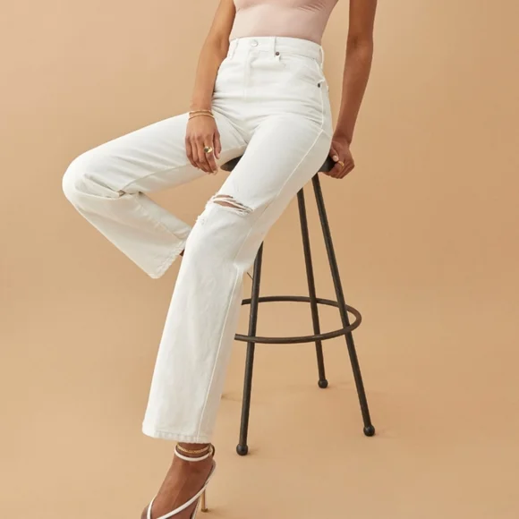 Womens Jeans Reformation White Jeans Reformation Jeans Reformation